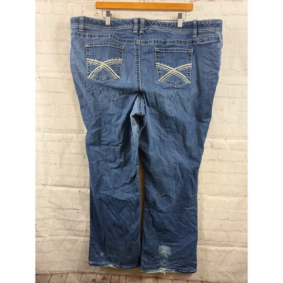 Apt. 9 Bootcut Jeans Womens Size 22W Western Casual Streetwear Denim (READ) - Picture 2 of 8